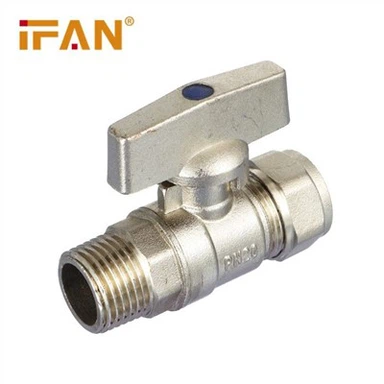 Сферичен кран от месингова тръба Pex