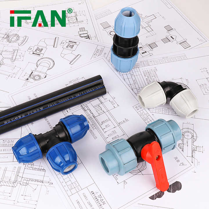 PE100 HDPE тръба PP фитинги