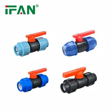 HDPE пластмасов сферичен кран